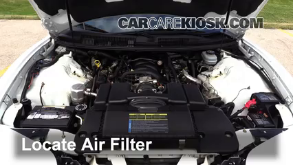 1999 Pontiac Firebird Formula 5.7L V8 Convertible Filtre à air (moteur) Changement